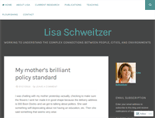 Tablet Screenshot of lisaschweitzer.com